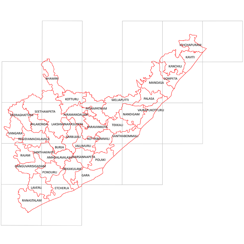 Storm surge inundation map for cyclone with wind speed
